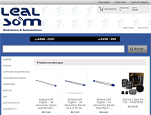 Tablet Screenshot of lealsom.com.br